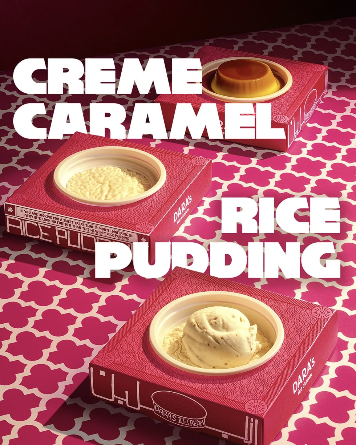 Creme Caramel & Rice Pudding